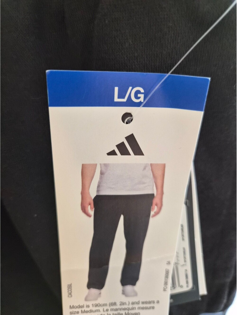 Adidas Men's Black Track Pants Size L 0126